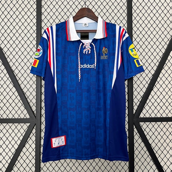 Tailandia Camiseta Francia Replica Primera Ropa Retro 1996